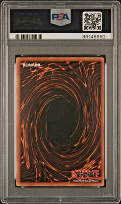 2002 Yugioh Dark Magician Coll. Secret Promo BPT-001 REVERSE FOIL ERROR PSA 8 - Image 2