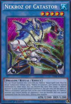 1X MP Nekroz of Catastor - THSF-EN018 - Secret Rare 1st Edition - yugioh - Image 1