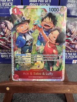 Ace & Sabo & Luffy – OP13-007 | SR Foil | Near Mint (NM) | One Piece TCG English - Image 1