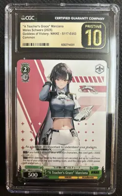 2025 Weiss Schwarz Goddess Of Victory NIKKE "A Teacher's Grace" Marciana CGC 10 - Image 1