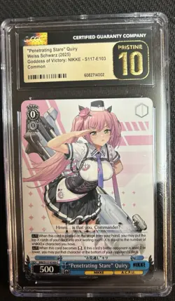 2025 Weiss Schwarz Goddess Of Victory NIKKE "Penetrating Stare" Quiry CGC 10 - Image 1