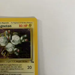 Pokemon TCG Magneton Fossil Holo Rare Card 11/62 Near Mint Condition - Image 3