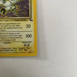 Pokemon TCG Magneton Fossil Holo Rare Card 11/62 Near Mint Condition - Image 4