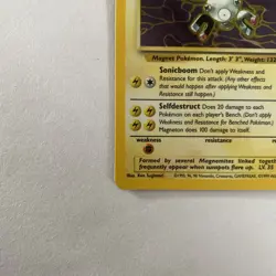 Pokemon TCG Magneton Fossil Holo Rare Card 11/62 Near Mint Condition - Image 5