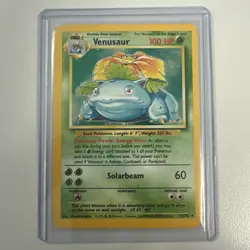 1999 Pokemon TCG Venusaur Base Set Holo Unlimited Rare Card 15/102 - (NM-LP) - Image 1