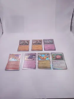 Pokemon 151 Holo Rare Lot of 7 Cards In Penny Sleeves - Image 1