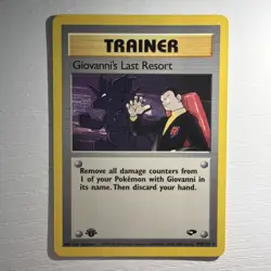 Pokemon Card - Giovanni's Last Resort Gym Challenge 105/132 Rare 1st Edition - Image 1