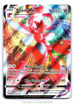 Scizor VMAX 119/189 - Darkness Ablaze - Pokemon Card - Near Mint - Image 1