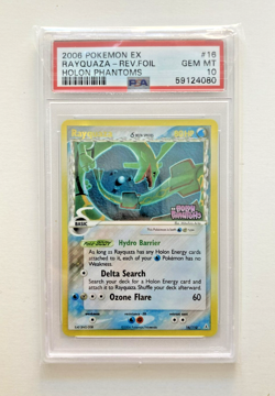 Pokemon Card Rayquaza Delta Species Rev Foil 16/110 EX Holon Phantoms ENG PSA 10 - Image 1
