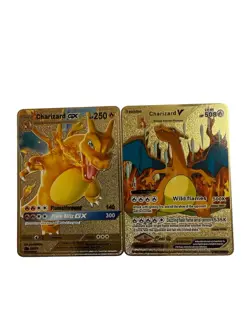 2 Pec Pokemon Metal Fan Art Display Cards Brand New - Image 1