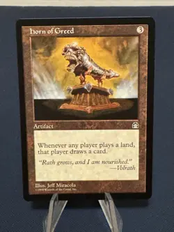 MTG - Magic The Gathering - Horn Of Greed - Stronghold - NP/NM! - Image 1