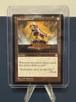 MTG - Magic The Gathering - Horn Of Greed - Stronghold - NP/NM! - Image 3
