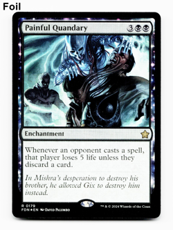 Painful Quandary (Foil) - [Foundations] Magic - MTG FDN NM 💀 - Image 1