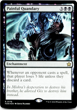 Painful Quandary (Foil) - [Foundations] Magic - MTG FDN NM 💀 - Image 3