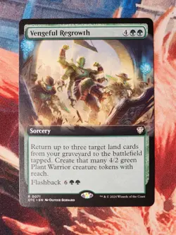 Vengeful Regrowth Extended Commander: Outlaws of Thunder Junction Magic MTG OTC - Image 1