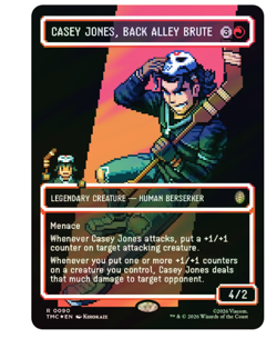 Casey Jones, Back Alley Brute Surge Foil Borderless Teenage Mutant Ninja Turtles - Image 1