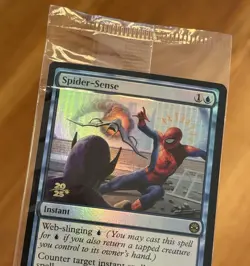 Spider-Sense [Prerelease] R 0046, Sealed Foil Promo, MTG Marvel’s Spider-Man SPM - Image 3