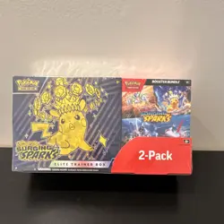Pokemon TCG Scarlet & Violet Surging Sparks Elite Box Booster Bundle 2-Pack - Image 1
