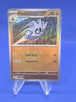 Pokemon Prismatic Evolutions Pupitar 048/131 Master Ball Pattern NM - Image 1