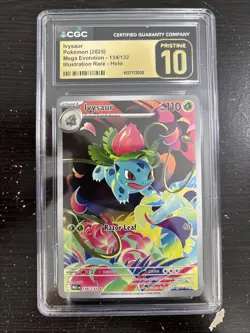 Pokemon Ivysaur Mega Evolution Illustration Rare #134 CGC 10 Pristine - Image 1