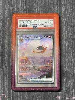 2023 Pokemon Mew EN 151 Charizard ex SIR #199 Gem Mint PSA 10 - Image 1