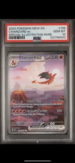 2023 Pokemon Mew EN 151 Charizard ex SIR #199 Gem Mint PSA 10 - Image 3