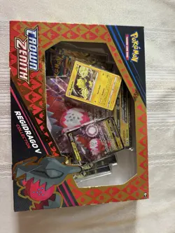 Pokemon TCG Crown Zenith Regidrago v Collection Box Sealed 820650851834 - Image 1