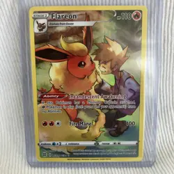 Pokemon TCG Flareon TG01/TG30 Brilliant Stars Trainer Gallery Holo - Image 1