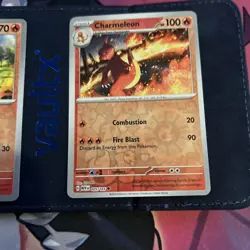 Charmander 004/165 & Charmeleon 005/165 - Reverse Holo 151 Pokemon Card - Image 3