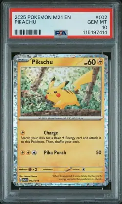 PIKACHU McDonald's 2024 Holo #002 PSA 10 Pokemon [Nostalgium] - Image 1