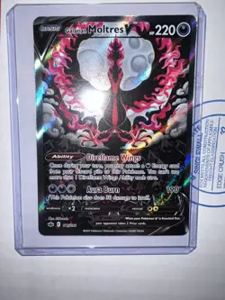 Pokemon TCG Galarian Moltres v Alt Art SWSH Chilling Reign 177/198 NM READ PLEAS - Image 1