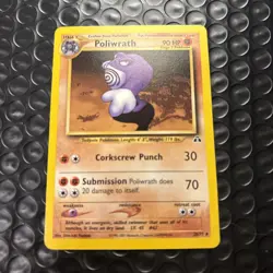 Pokemon Neo Discovery Poliwrath 28/75 NON HOLO - Image 1