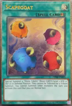 Yugioh! LP Scapegoat - OP08-EN003 - Ultimate Rare - Unlimited Edition Lightly Pl - Image 1