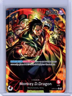 One Piece TCG Monkey D Dragon OP07-001 Leader Alt Art 500 Year Future NM English - Image 1