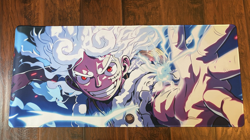 One Piece Luffy Gear 5 Sun God Nika Mouse Pad Large XL Gaming Desk Mat Joyboy - Image 1