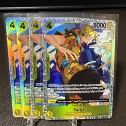 One Piece TCG - Sanji SR Playset (x4) ST29-004 - Starter Deck 29 (Egghead) NM - Image 1
