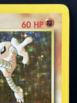 1999 Pokemon Card Fossil Hitmonlee 1st Edition Holo Rare MP - Image 3