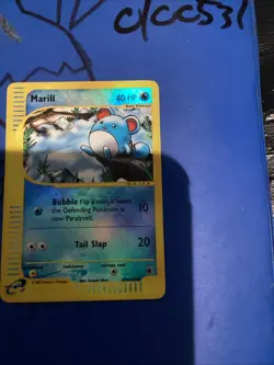 Pokemon Marill TCG Expedition Base Set Reverse Holo Common Card 120/165 - Image 1