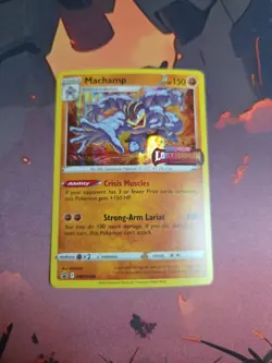 Machamp SWSH243 - Pokemon Sword & Shield Black Star Promo Card - LP - Image 1