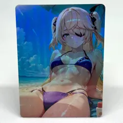 Genshin Impact Fischl Goddess Anime Waifu ACG Foil Card - Image 1