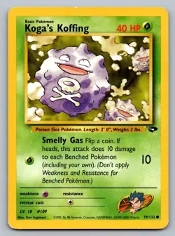 Pokemon TCG Gym Challenge Koga's Koffing (79) 079/132 - Image 1