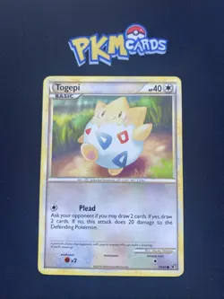 Pokemon TCG Togepi Undaunted 70/90 Regular MP. - Image 1