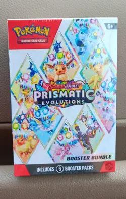 🔥NEW🔥Pokemon SV Prismatic Evolutions 💥6 Booster Pack Bundle💥 Sealed Box - Image 1