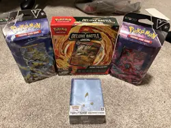 Pokemon Deluxe Battle Deck Ninetales ex, Zeraora V, Deoxys V Sealed Decks 2024 - Image 1