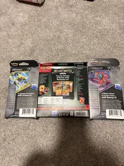 Pokemon Deluxe Battle Deck Ninetales ex, Zeraora V, Deoxys V Sealed Decks 2024 - Image 2