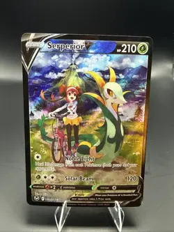 Pokemon - Serperior V - TG13/TG30 SWSH12: Silver Tempest Trainer Gallery - NM - Image 1