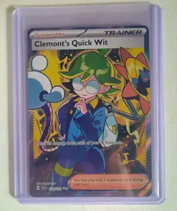 Clement’s Quick Wit Full Art 229/191 – Surging Sparks – Near Mint – Pokemon TCG - Image 1
