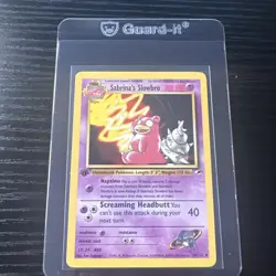 Sabrina’s Slowbro 1st Edition Gym Heroes 60/132 WOTC Vintage Pokemon - Image 1
