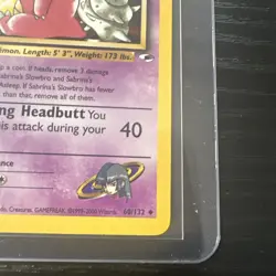 Sabrina’s Slowbro 1st Edition Gym Heroes 60/132 WOTC Vintage Pokemon - Image 5