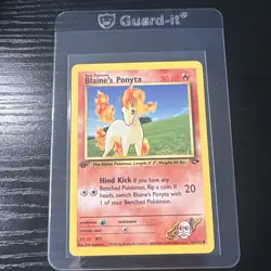 Blaine’s Ponyta 1st Edition Gym Challenge 64/132 WOTC Vintage Pokemon - Image 1